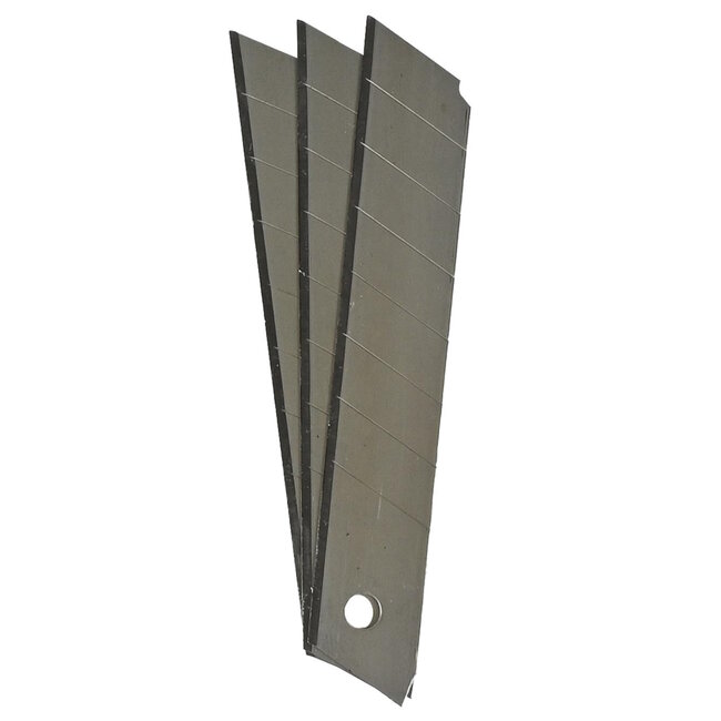 Benson Stanleymes - Afbreekmes - 18 mm - Geel - Inclusief 3 extra mesjes