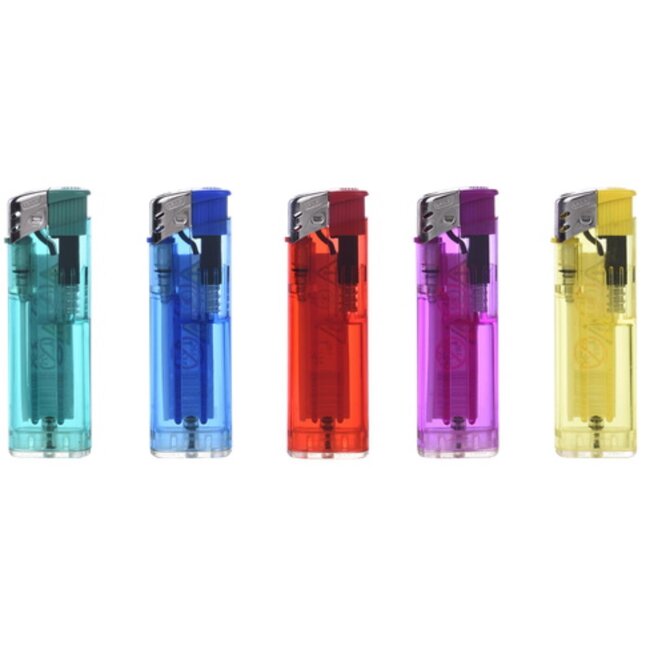 Prof Moderne gasaansteker - navulbaar - kinderbeveiliging - 18 gram - diverse kleuren