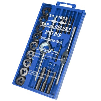 Benson 20-delige metrische tapset - M3 t/m M12 - hoogwaardig ijzer - inclusief tapsleutel en houder