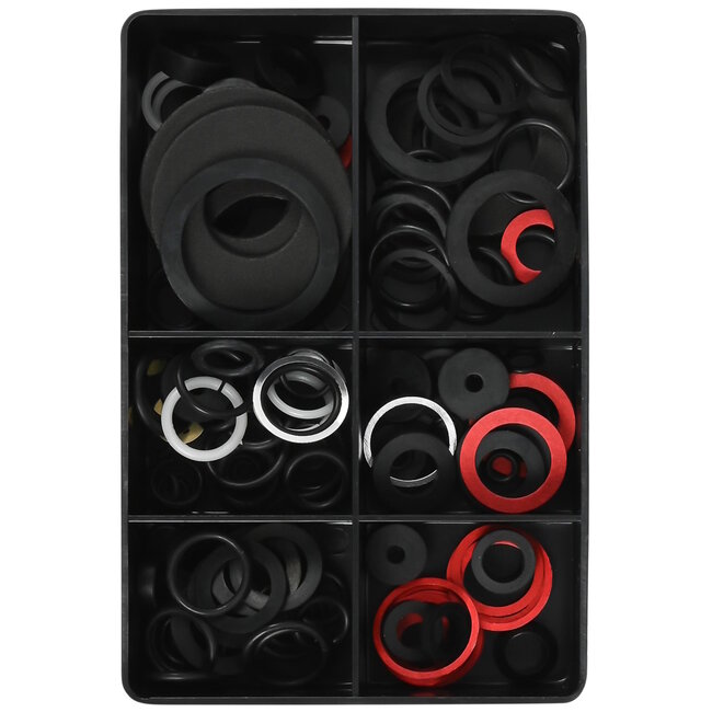 Benson 125-delige set afdichtringen - veelzijdig voor keuken en badkamer reparaties