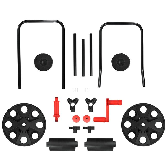Benson Tuinslanghaspel - Haspelwagen - 45 meter - Anti-kink - Verrijdbaar - Metalen frame
