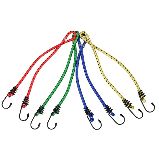 Benson 8-armige bagagespin - 60 cm - Ø 8 mm - kleurrijk - rekbaar tot 50%