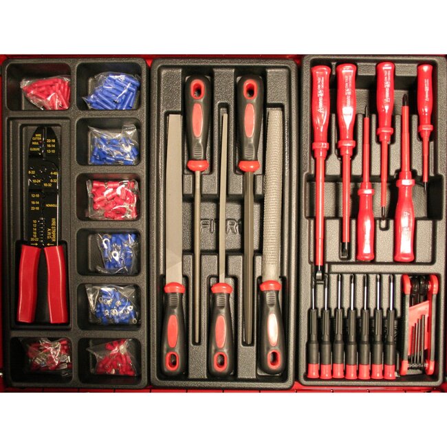 Benson Gevulde gereedschapswagen - 542 delig - 7 laden - afsluitbaar - met werkblad en wielen