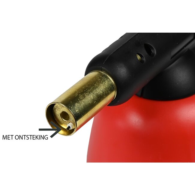 Benson Soldeerbrander Turbo - Piëzo-ontsteking - 1750°C vlam - 650°C werktemperatuur - Kunststof behuizing