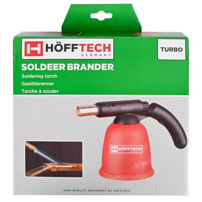 Benson Soldeerbrander Turbo - Piëzo-ontsteking - 1750°C vlam - 650°C werktemperatuur - Kunststof behuizing