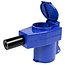 Benson Hoekconnector - Haaks - 16A - 220V - Spatwaterdicht - Slagvaste behuizing - Blauw