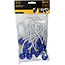 Benson Elastiek met bal - UV-bestendig - 20 kg trekkracht - 150 mm - Blauw - 12 stuks
