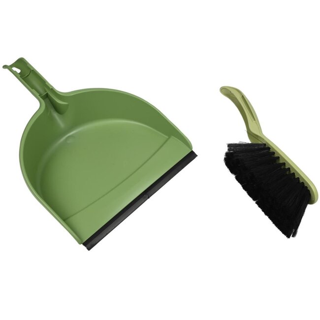 Benson Stoffer en blik set - rubberen rand - kleurenmix - per stuk