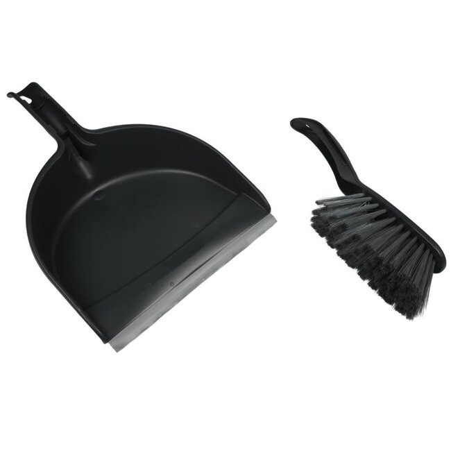 Benson Stoffer en blik set - rubberen rand - kleurenmix - per stuk