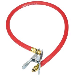 Benson Losse fietspompslang - Hollands ventiel - Rood - 62 cm - Voor houten fietspomp