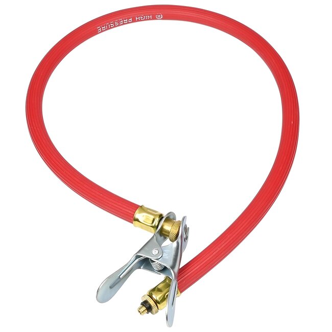 Benson Losse fietspompslang - Hollands ventiel - Rood - 62 cm - Voor houten fietspomp