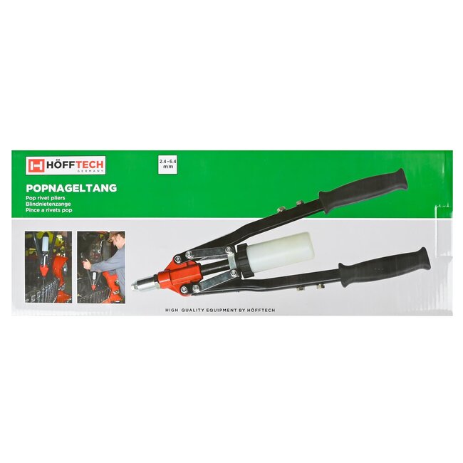 Hofftech Popnageltang - Groot Model - Voor Staal, RVS en Aluminium - Ergonomisch - 450 mm