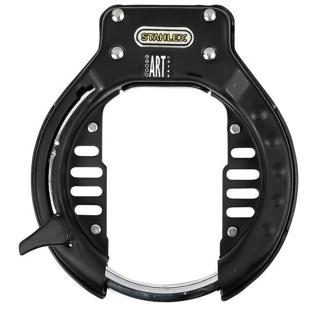 Stahlex Ringslot - ART-gecertificeerd - SuperSafe© cilinder - Ø 10 mm - zwart - inclusief 2 sleutels