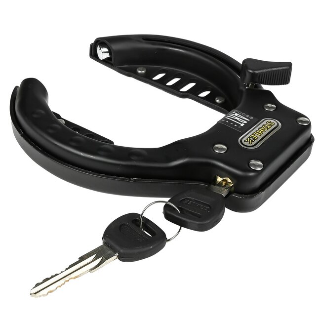 Stahlex Ringslot - ART-gecertificeerd - SuperSafe© cilinder - Ø 10 mm - zwart - inclusief 2 sleutels