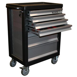 Benson Gereedschapswagen - 1121-delig - 7 laden - zwart/zilver - compleet