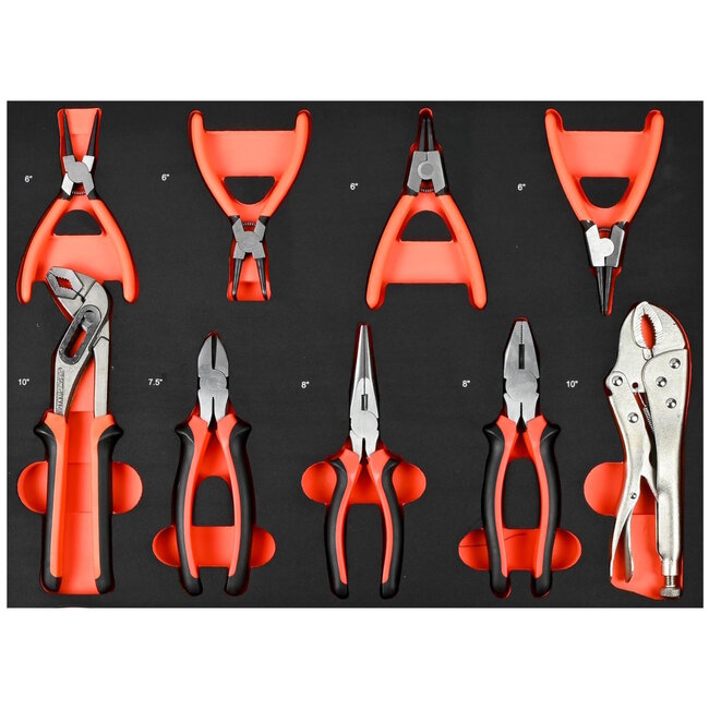 Benson Gereedschapswagen - 1121-delig - 7 laden - zwart/zilver - compleet