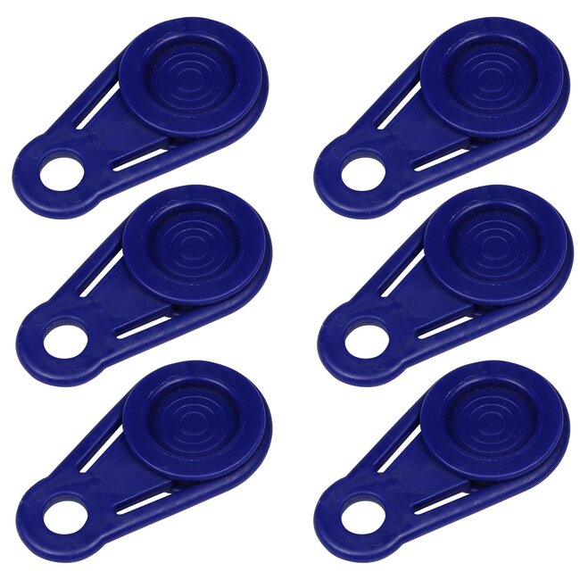 Benson Weerbestendige zeilclips - set van 6 - duurzaam kunststof - zwart - 82 x 45 mm