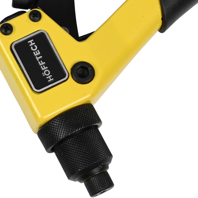 Hofftech Professionele popnageltang - 4 verwisselbare inserts - ergonomische handgrepen - 200 mm