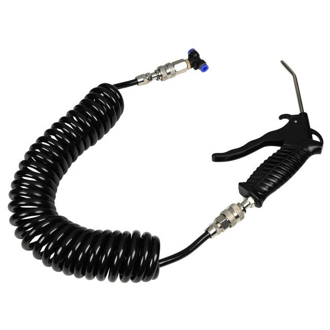 Hofftech Luchtpistool met spiraalslang - 5 meter - 13 kg/cm² - ergonomisch ontwerp