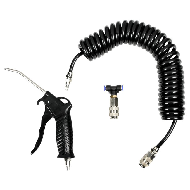 Hofftech Luchtpistool met spiraalslang - 5 meter - 13 kg/cm² - ergonomisch ontwerp