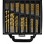 Hofftech 101-delige borenset - titanium coating - geschikt voor metaal, kunststof en hout - inclusief opbergcassette