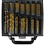 Hofftech 101-delige borenset - titanium coating - geschikt voor metaal, kunststof en hout - inclusief opbergcassette