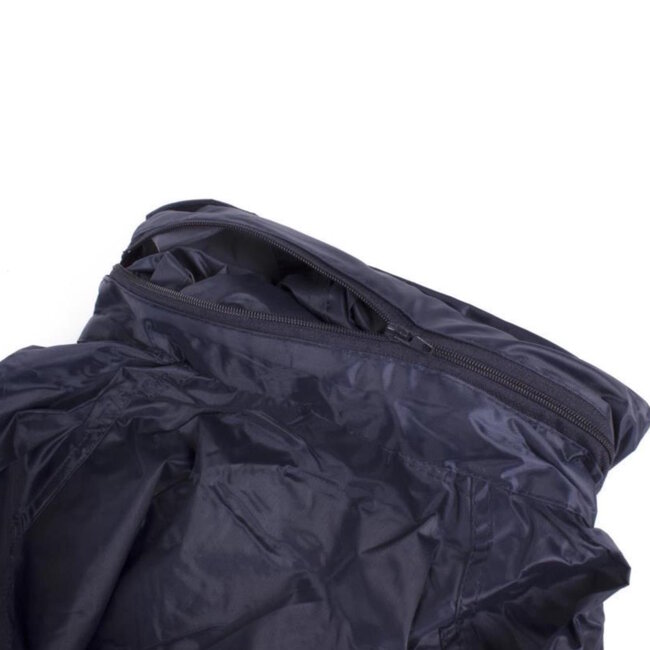 Lastpak Basic regenpak - wind- en waterdicht - blauw - maat M - met capuchon
