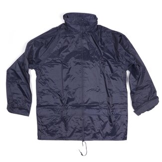 Lastpak Basic regenpak met capuchon - wind- en waterdicht - blauw - maat L