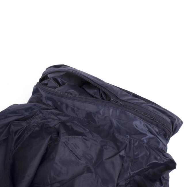 Lastpak Basic regenpak met capuchon - wind- en waterdicht - blauw - maat L