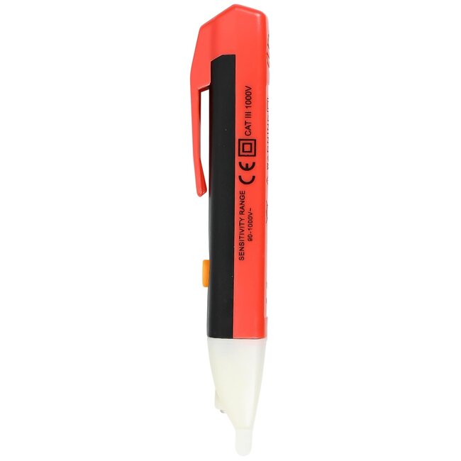 Benson Contactloze spanningstester met LED en geluidssignaal - 15 cm - rood/zwart