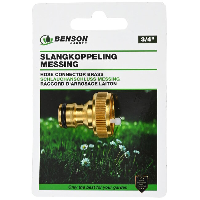 Benson Kraanstuk - Messing - Lekvrij - Roestvrij - 18 mm