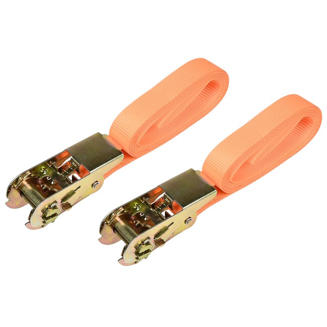 Hofftech Spanbanden met ratel - 2 haken - 3,5 meter - 2 stuks - rood