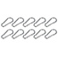 Benson Karabijnhaken set - Ø 6 x 60 mm - zilver - 10 stuks