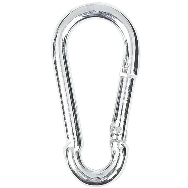 Benson Karabijnhaken set - Ø 6 x 60 mm - zilver - 10 stuks