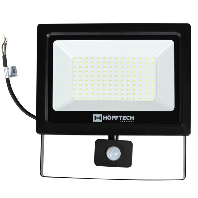 Hofftech Energiezuinige LED bouwlamp - 100W - met sensor - IP65 - 7000 lumen - 6000K