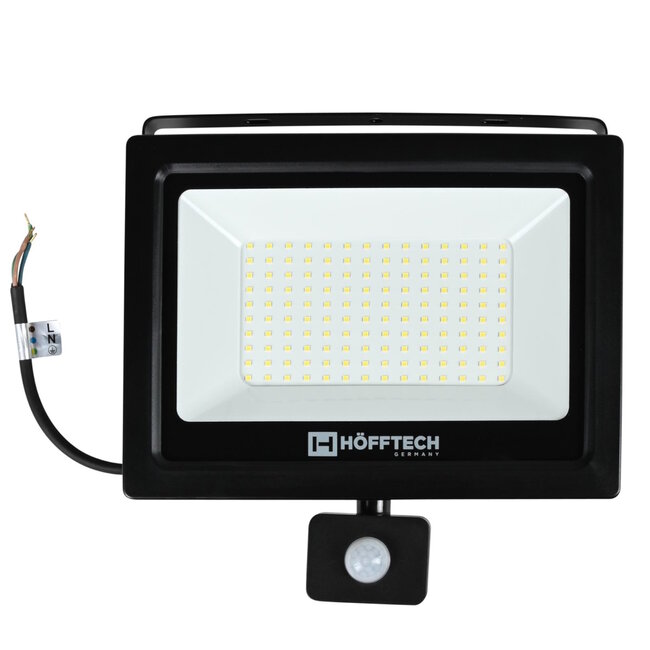 Hofftech Energiezuinige LED bouwlamp - 100W - met sensor - IP65 - 7000 lumen - 6000K