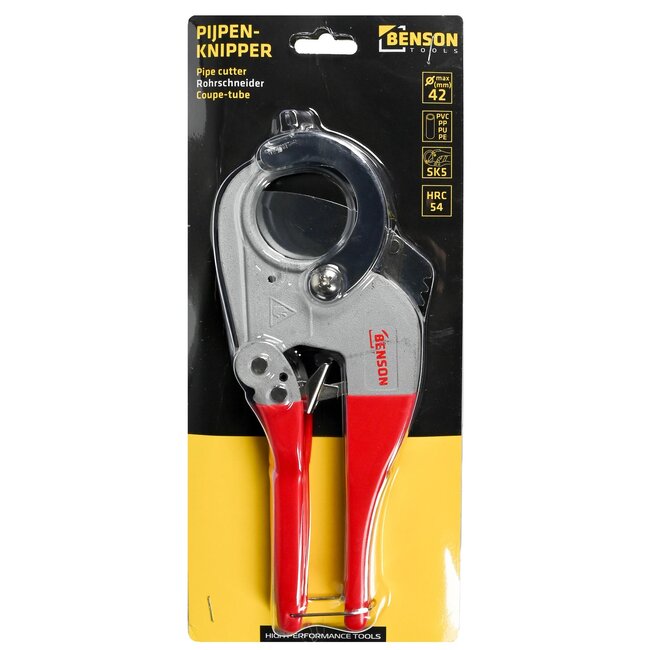 Hofftech Pijpensnijder - Geschikt voor PVC, PP, PU en PE - 6-42 mm - SK5 messen