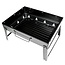 Benson Compacte barbecue met handvat - draagbaar - 35 x 27 x 20 cm - zwart
