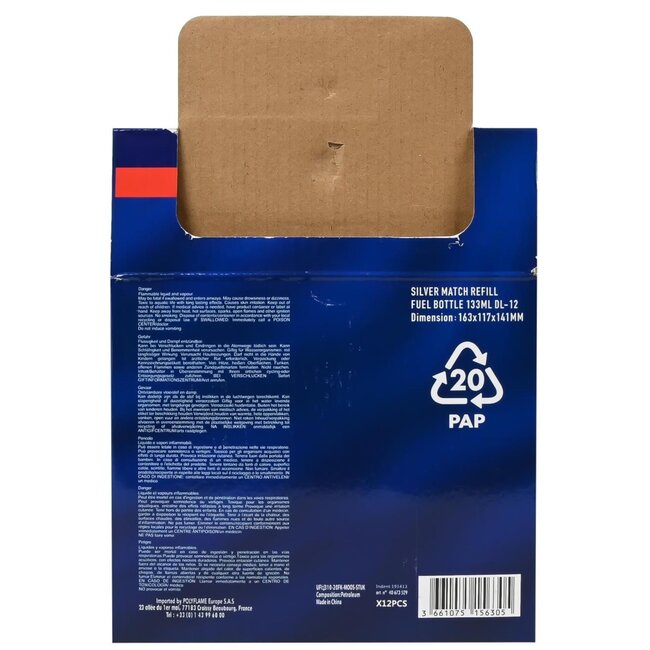 Prof Vloeistof voor aanstekers - 133 ml - Hersluitbaar blik - Hoge kwaliteit benzine