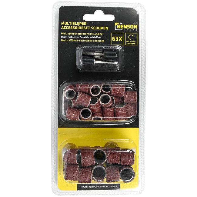 Benson 63-delige multi-tool accessoireset - schuren - veelzijdig en duurzaam