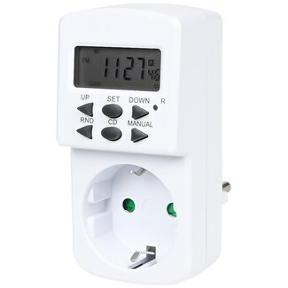 Benson Digitale tijdklok - binnen - 230V - wit - aan/uit- en aftelfunctie