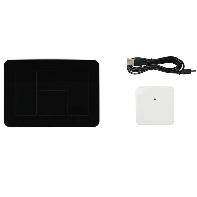 Benson Weerstation met barometer - thermometer - alarmklok - 16,5 x 12 cm - binnen en buiten