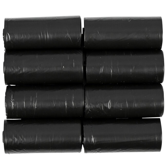 Benson Zwarte hondenpoepzakjes - 8 rollen - sterk en duurzaam - 120 stuks