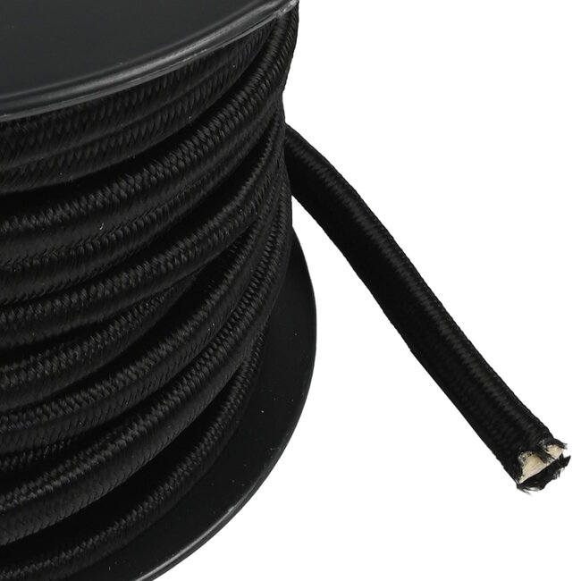 Benson Elastiek op rol - 8 mm - 20 meter - zwart - weerbestendig en duurzaam