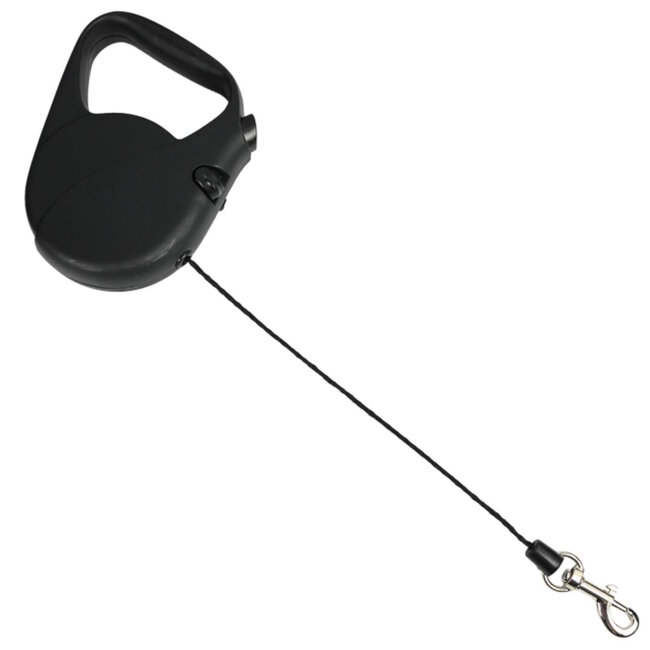 Benson Hondenriem rollijn - ergonomisch - flexibel - 3 meter - zwart