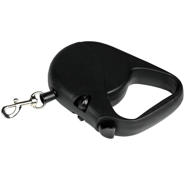 Benson Hondenriem rollijn - ergonomisch - flexibel - 3 meter - zwart