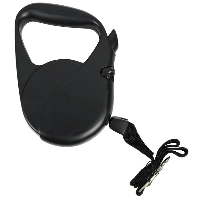 Benson Hondenriem rollijn - ergonomisch - flexibel - 5 meter - zwart