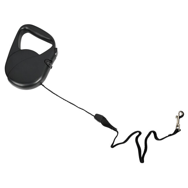 Benson Hondenriem rollijn - ergonomisch - flexibel - 5 meter - zwart
