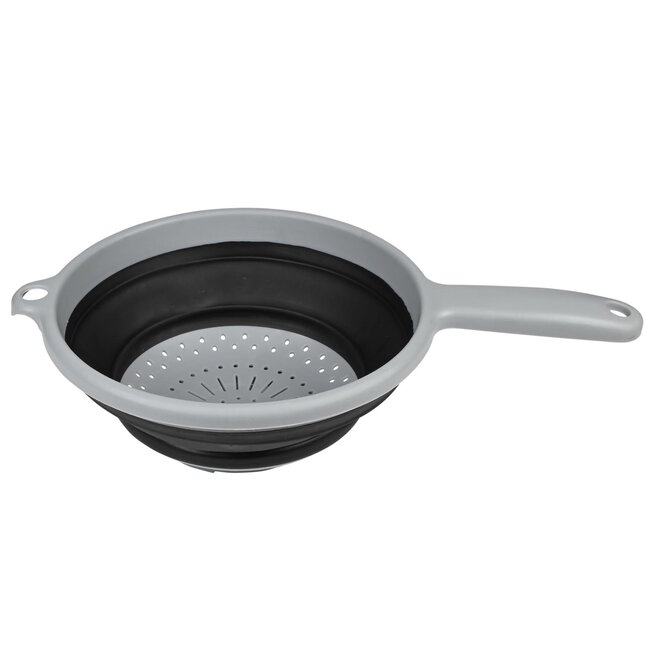 Benson Opvouwbaar vergiet - ruimtebesparend - Ø 22 cm - zwart - hittebestendig tot 140 °C