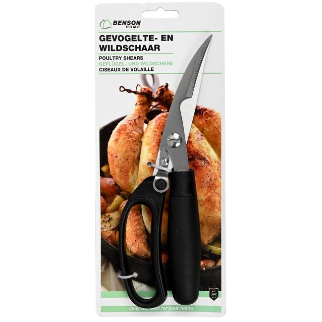 Benson Gevogelte- en wildschaar - ergonomisch ontwerp - robuuste constructie - krachtig en duurzaam